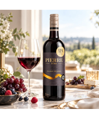 PIERRE ZÉRO Prestige Merlot – Thức uống phong cách vang đỏ không cồn 750 mL